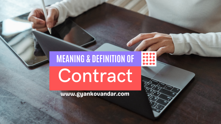 Meaning and Definition of Contract